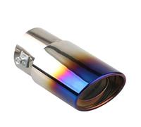 ONEMAJI 1 Ud Acero Inoxidable Cola de Escape para Suzuki S-Cross Full Hybrid 2022 2023 2024 2025 2026 Silenciador Terminal de Tubo Fácil Instalación Resistente al Óxido,Straight-Blue