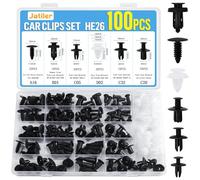 ONEMAJI 100 Piezas Grapas Coche para Audi Cabrio A3 /A5 /R8 /RS 5 /S3 /S4, Coches Clips Remache de Expansión Plastico Revestimiento para Puerta Grapas Clips de Fijación