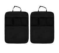 ONEMAJI 2 Piezas Protector de Respaldo Asiento para Dodge Ram 1500 2012-2024, Impermeable Almacenamiento Espacial de Gran Tamaño Cubierta Protectora,B Style with 3 Pockets