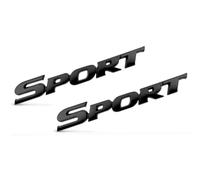 ONEMAJI 2X Anagrama Sport 3D Metálico Auto para Dodge Challenger 2015-2023 | Letras en relieve. Reverso adhesivo. Material impermeable. Oculta arañazos de carrocería. Montaje sin herramientas.