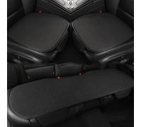 ONEMAJI 3 Piezas Fundas Protectoras Asientos Coche para Audi A4 S4 RS4 B5 B6 B7 B8 B9 1996-2023, Cojines Interior Delanteros Traseros Transpirables Accesorios Auto,Black