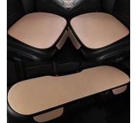ONEMAJI 3 Piezas Fundas Protectoras Asientos Coche para VW ID. Buzz ID.3 ID.4 ID.5, Cojines Interior Delanteros Traseros Transpirables Accesorios Auto,Beige