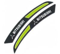 ONEMAJI 4 Pezzi Tira Recorte Arco Ceja Rueda Coche para Mitsubishi Delica 2019-2026, Cejas de Rueda Protector Anti-arañazos Ruedas Ceja Arco Trim Pegatinas,Green