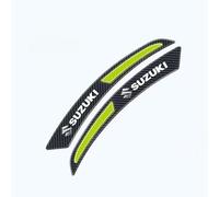 ONEMAJI 4 Pezzi Tira Recorte Arco Ceja Rueda Coche para Suzuki Ignis II 2020-2026, Cejas de Rueda Protector Anti-arañazos Ruedas Ceja Arco Trim Pegatinas,Green