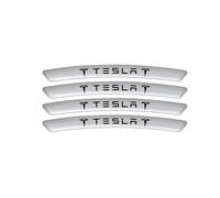 ONEMAJI 4 Piezas Pegatinas para Ruedas para Coche para Tesla Cybertruck 2024-2025, Adhesivos para Bordes Llantas para Ruedas Calcomanías Decorativas de Coche