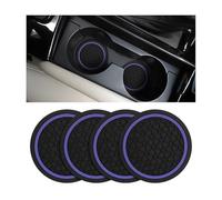 ONEMAJI 4 Piezas Posavasos para Vehiculos Automoviles para Suzuki SX4 S-Cross II 2016-2021, Accesorios de Portaobjetos Interiores Alfombrillas Protectoras,Purple