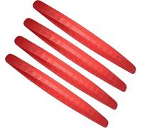 ONEMAJI 4 Piezas Protector Parachoques Coche para Dodge Challenger 2015-2023, Protector Parachoques Tira de Protección Antigolpes Bordes Carrocería,Red