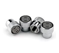 ONEMAJI 4 Piezas Tapones Válvula Neumático para Volvo EX40 2024 2025 2026, Cubiertas Vástago Rueda Hermético Tapas Aire Antipolvo Accesorios Coche Set,Black