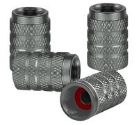 ONEMAJI 4 Piezas Unidades Tapones Válvula Neumático Automóvil para BMW M3 Touring (G81) 2022 2023+, CNC Mecanizado Rosca Precisa Cubierta Vástago Aire Rueda,Gray