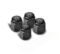 ONEMAJI 4 Piezas Válvula para Neumáticos Tapones para Peugeot Partner III Van 2019-, Tapas de Aire A Prueba de Fugas Set de Tapones para Accesorios Coche,New-Black