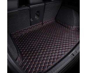 ONEMAJI Alfombrilla Maletero Coche para Lamborghini Temerario 2024-2026, Cuero Tronco Bandeja Protectora Impermeable Antideslizante Moquetas Protector Interiores Accesorios,Black Red