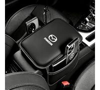 ONEMAJI Auto Funda de Reposabrazos para Mazda CX-3 2018-2021, Protector Consola Central Cuero PU Cojín Cubierta Alfombrilla Caja Asiento Suciedad,Black