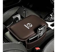 ONEMAJI Auto Funda de Reposabrazos para Mazda CX-30 CX30 2019, Protector Consola Central Cuero PU Cojín Cubierta Alfombrilla Caja Asiento Suciedad,Brown