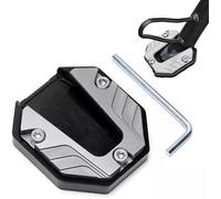 ONEMAJI Caballete Lateral de Motocicleta para Super SOCO Cux, Placa de Reemplazo para Soporte Lateral de Motocicleta, Silver