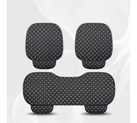 ONEMAJI Funda de Asiento para Coche de 3 Piezas para BMW X5 (G05) 2018-Heute, Cojines para Asientos Delanteros y Trasero, Tela PU Protectores de Asiento de Cuero, Black+White