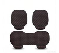 ONEMAJI Funda de Asiento para Coche de 3 Piezas para Ford Mustang Mach-E I 2021-2024, Cojines para Asientos Delanteros y Trasero, Tela PU Protectores de Asiento de Cuero, Black+Red