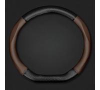 ONEMAJI Funda de Volante para Mazda 2 3 6 Axela CX-3 CX-5 CX-30 MX-5, Protector Dirección Cubierta Rueda Cubre Volante Funda Dirección Carcasa Rueda Funda Volante Auto Cubre,Brown-D-Shaped