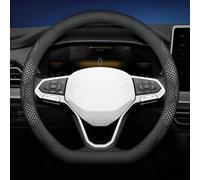 ONEMAJI Funda para Volante para Alfa Romeo Stelvio 949 I 2017-2024, Protector de Volante en Piel Cubierta Antideslizante Cubre Volante Accesorios Interior,Type D