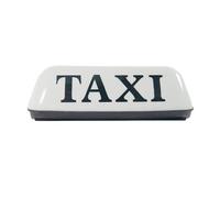 ONEMAJI Luz de Señal de Taxi para BYD F3R Hatchback 2005-2021, Magnético Uso Nocturno Luz de Señalización Taxi para Automóvil Cartel Taxi Techo Accesorio,White-USB Plug