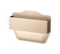 ONEMAJI Organizador de Huecos Asiento Coche para Dacia Sandero 3/Sandero Stepway III 2021-2023 2024 Relleno de Espacio Asiento Delantero Cuero PU Caja de Almacenamiento,Beige
