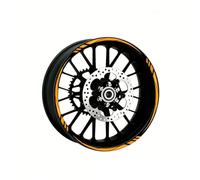 ONEMAJI Pegatinas Reflectantes para Llantas de Motocicleta para Aprilia RS 457 (2024-present),Tiras Adhesivas Impermeables para Borde Interior de Rueda,1 Juego,Orange