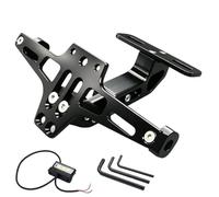 ONEMAJI Portamatrículas Moto para Kawasaki Ninja ZX-10 RR 2017-2024 | Soporte Placa Bastidor Trasero Aluminio CNC Ajustable Modificación Accesorios para Motos