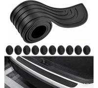 ONEMAJI Protector de Umbral de Maletero para Volvo XC90 5 Seats 2015-2024, Protector de Pintura Antiarañazos, Tira de Goma Antideslizante para Parachoques Trasero