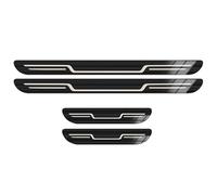 ONEMAJI Protectores de Umbral de Puerta de Acero Inoxidable para BYD Atto 2 DM-i 2025 2026, Placa de Desgaste Antirrasguños Tuning Coche 4 Piezas,Glossy Black