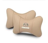 ONEMAJI Reposacabezas de Coche para Mazda Skyactiv 2016-2023, Cojín de Soporte para Dormir Cojín Cervical Coche Niños Accesorios de Interior para Viajes Largos,Beige