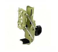 ONEMAJI Soporte para Vasos de Motocicleta para Peugeot New Django (2024-2026), Portabidones Giratorio de 360° con Sujeción Automática y Tiras Antideslizantes,Green