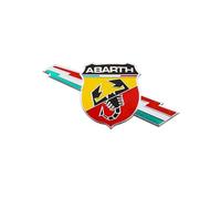 ONEMAJI Vehiculo Adhesivo de Logotipo para Abarth 500 500L 500X Bravo 2022, Carrocería Gráfico Calcomanía Signo Sello Rótulo Sticker Decoración Identificacion,C