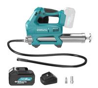ONEMANA Engrasadora Bateria 18V, 20000PSI, 3 Modos, Alta Eficiencia Eléctrica Pistola de Engrase Kit con 39,4 "Manguera Flexible (Incluye Batería y Cargador)