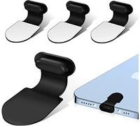 OneNine 4 tapones antipolvo compatibles con iPhone 14 13 12, cierre de velcro, tapón antipolvo para iPhone 14 13 12 Mini Pro Max 11,X, XS,XR
