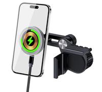 OneNine Soporte Magnético para Tesla Model 3/Y/X/S - Compatible con MagSafe, Cargador de Coche 15W para iPhone 15, 14, 13, 12 y Funda