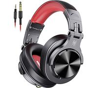 Auriculares OneOdio A71 con cable, drivers de 40 mm, plegables y cómodos, negro y rojo