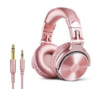 OneOdio - Auriculares cerrados, de DJ, para control y mezcla, de piel protegida, aislamiento acústico, movimiento giratorio de 90°, estéreo, portátiles, para cubrir las orejas