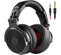 OneOdio - Auriculares de DJ para supervisión en Estudio, Mezclas, Aislamiento acústico, Carcasa giratoria a 90 º, Ajuste de 50 mm, Almohadillas de Piel, Auriculares de DJ con micrófono
