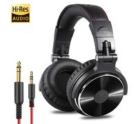 Oneodio Pro10 auriculares por encima de la oreja auriculares de alta resolución para estudio DJ Monitor con cable auriculares de música para teléfono ordenador PC con micrófono Black