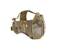 OneOneTigris Máscara Facial Plegable para Airsoft de Malla con protección auditivaTigris Máscara Facial Plegable para Airsoft de Malla con protección auditiva, Color Negro, tamaño 20cm x 15cm