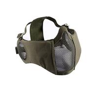 OneOneTigris Máscara Facial Plegable para Airsoft de Malla con protección auditivaTigris Máscara Facial Plegable para Airsoft de Malla con protección auditiva, Color Negro, tamaño 20cm x 15cm