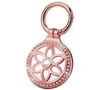 ONEONTA Para Apple Airtag llavero - Funda AirTag con llavero - Funda brillante para Apple Airtag colgante, cuerpo entero resistente a los arañazos, Rosa, Schlüsselanhänger