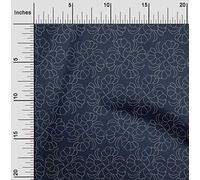 oneOone Popeln de algodn Tela floral artstica Sashiko impresin de costura Tela bty 56 pulgadas de ancho