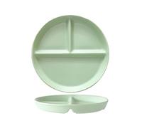 OnePine Platos de Porcelana con 3 Compartimentos, Plato de Control de Porciones, Platos Divididos Adultos Dieta para Hogares, Hoteles, Restaurantes