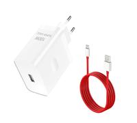 OnePls 100W Cargador Rápido y Cable USB C 1M Supervooc Charge para OnPlus 12R 12 11 Nord CE 4 3 Lite, Cargador USB y Cable USB C para OPPO Reno10 Pro+ realme GT Neo 3T, Rápido con USB Tipo C