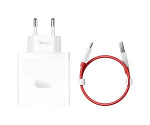 ONEPLUS Accesorio Compatible Charger SUPERVOOC 100W One Port Cargador de Carga Rápida USB-C con Cable Blanco