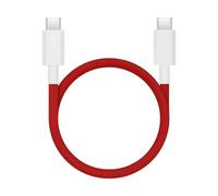 OnePlus Cable usb c cargador magnético, tipo C a tipo C, 10 A, 1,2 m, trenzado rojo, compatible con carga rápida de 100 W, 15/15R/13/13R/Nord5/CE5