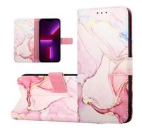 OnePlus Nord 4 5G - Funda tipo cartera de piel con tapa de mármol, funda protectora con función atril magnético para OnePlus Nord 4 5G, para mujeres y niñas, con ranuras para tarjetas, correa de mano,