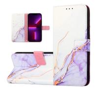 OnePlus Nord CE4 Lite - Funda tipo cartera de cuero con tapa de mármol, funda protectora con función atril magnético para OnePlus Nord CE4 Lite para mujeres y niñas, con ranuras para tarjetas, correa
