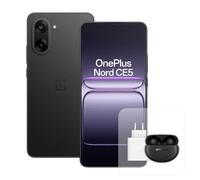 OnePlus Nord CE5 Smartphone con 8 GB RAM 128 GB, Pantalla AMOLED de 6,77" y 120 Hz, estabilizador óptico de 50 MP, batería de 5200 mAh, Cargador de 80 W y Nord Buds 3 Pro, Negro