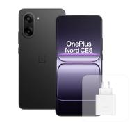 OnePlus Nord CE5 Smartphone con 8 GB RAM 256 GB, Pantalla AMOLED de 6,77" y 120 Hz, estabilizador óptico de 50 MP, batería de 5200 mAh, con Cargador de 80W, Negro